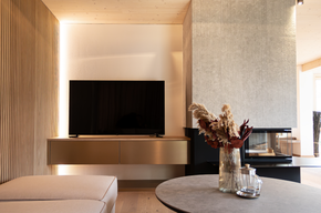 Wohnzimmer im Musterhaus Starnberg