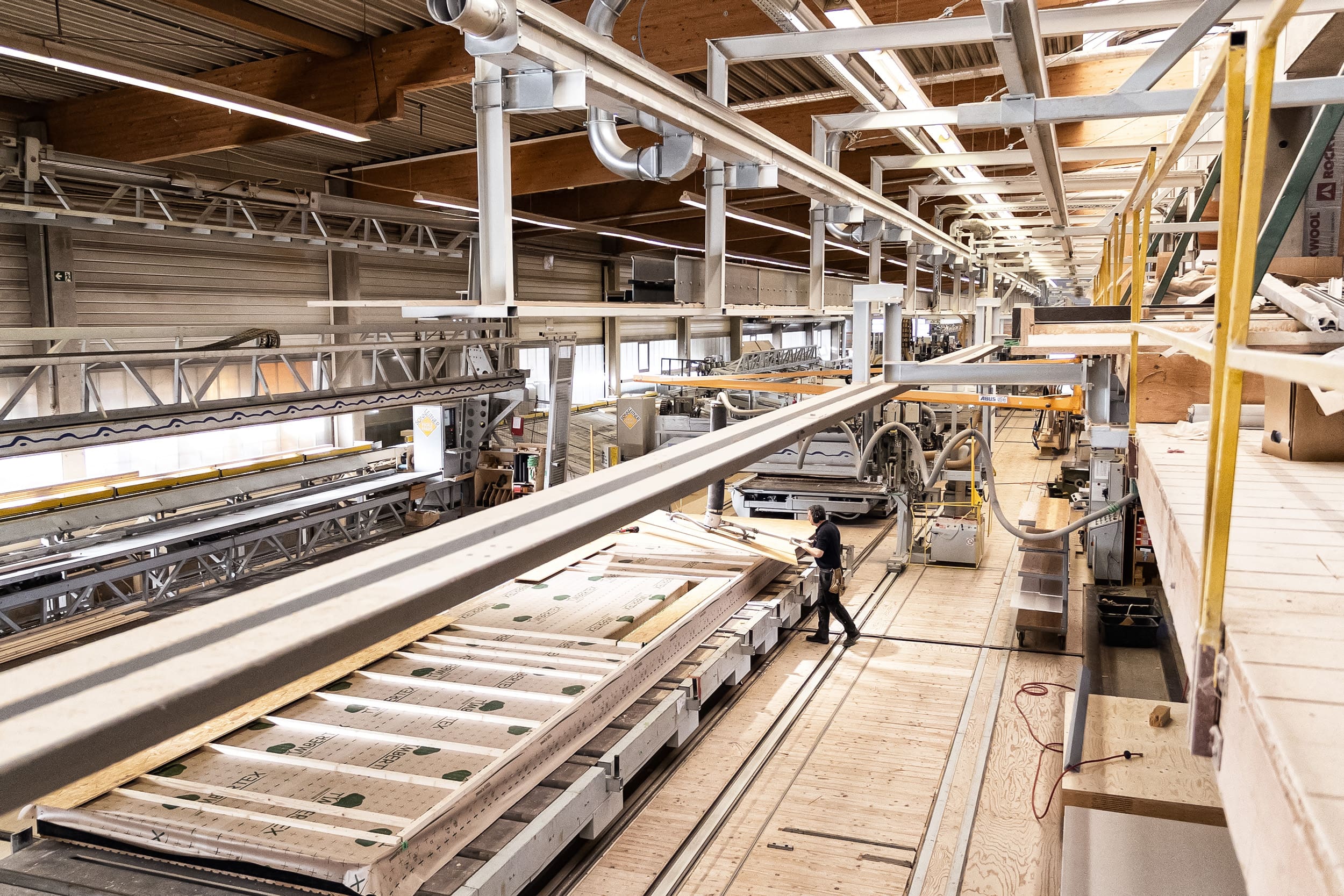 Produktionsstätte für ein Holzhaus von Sonnleitner in Ortenburg