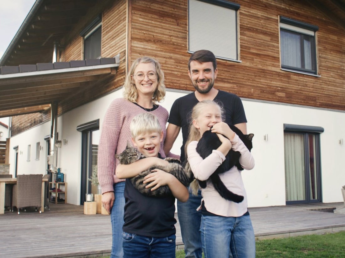 Massivholzhaus für große Familien oder auch Mehrgenerationenhäuser