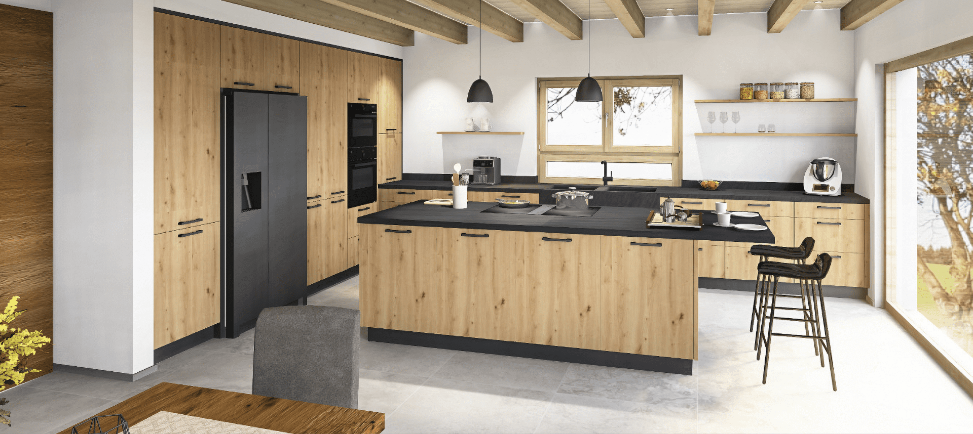 Individueller Möbelaufbau und Interior Design in hauseigener Möbelmanufaktur