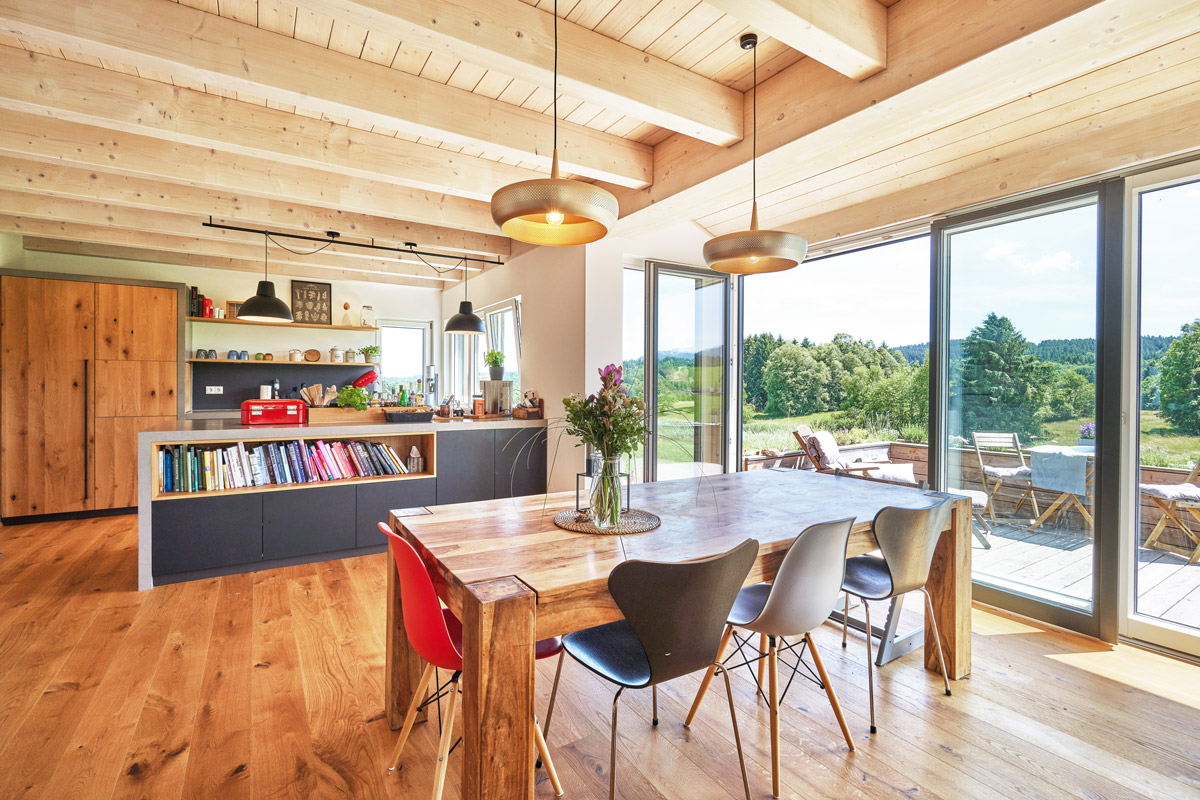 Wohnraum im Kundenhaus Schliersee