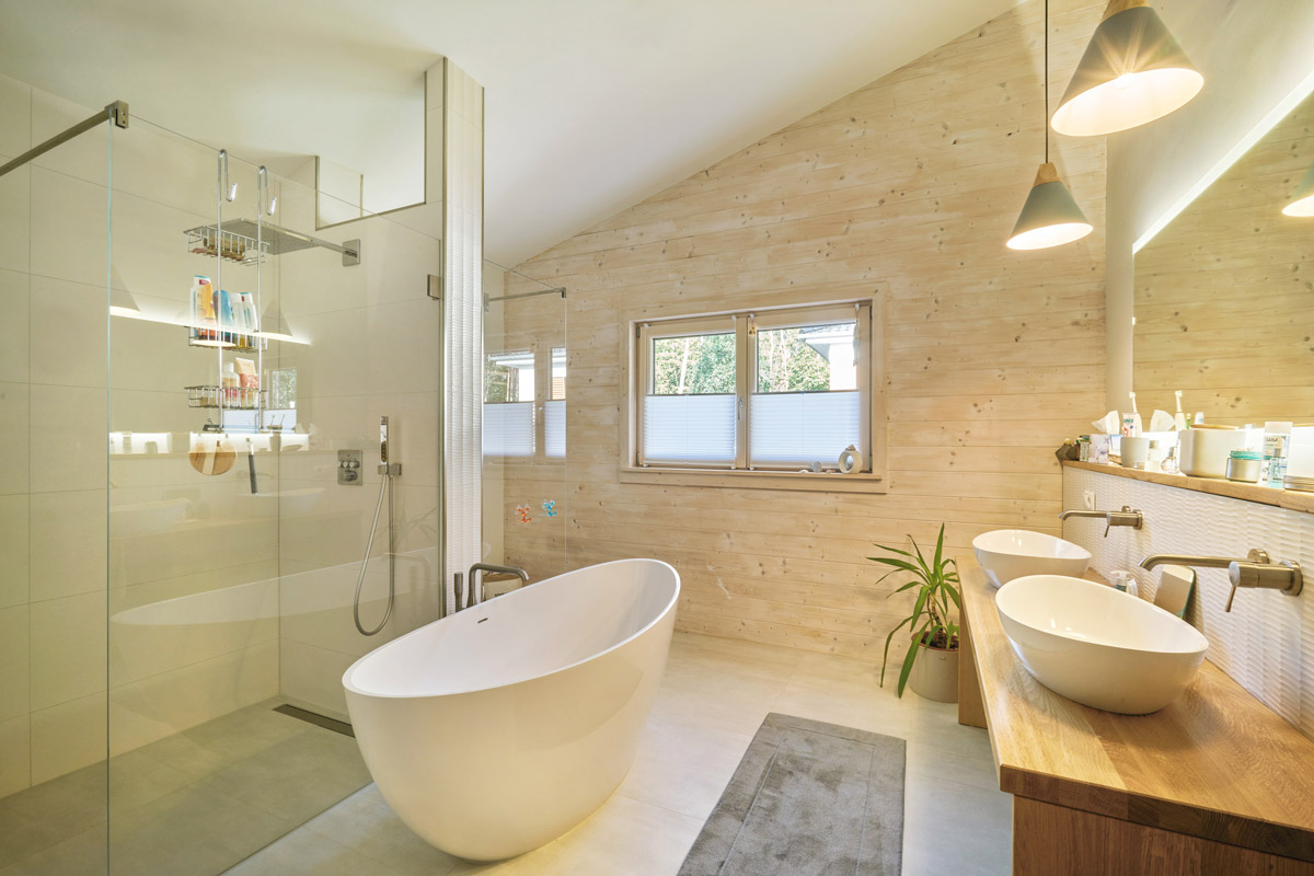 Badezimmer des Kundenhauses Wittelsbach